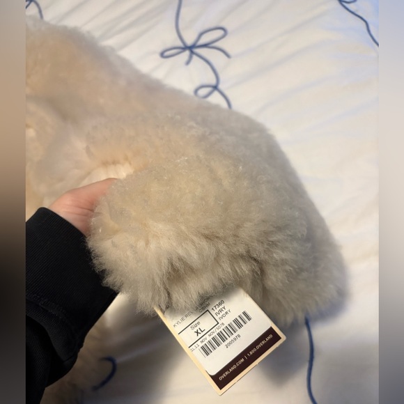 NWT Overland Kylie reversible sheepskin jacket ivory - Picture 10 of 16